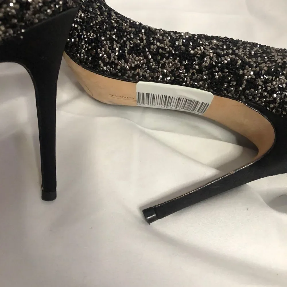 VINCE CAMUTO Olson Crystal Glitter Embellished Pointed Toe Stiletto Pump